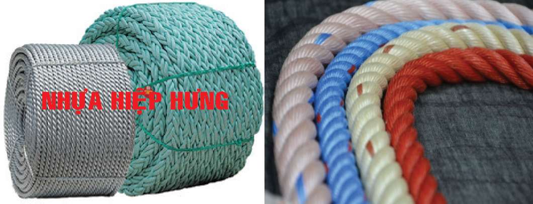 Plastic main ropes, fishing net